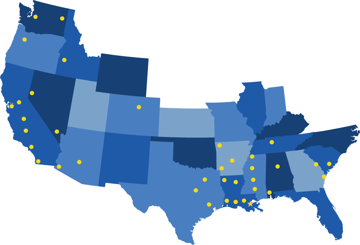 Michelli service area map