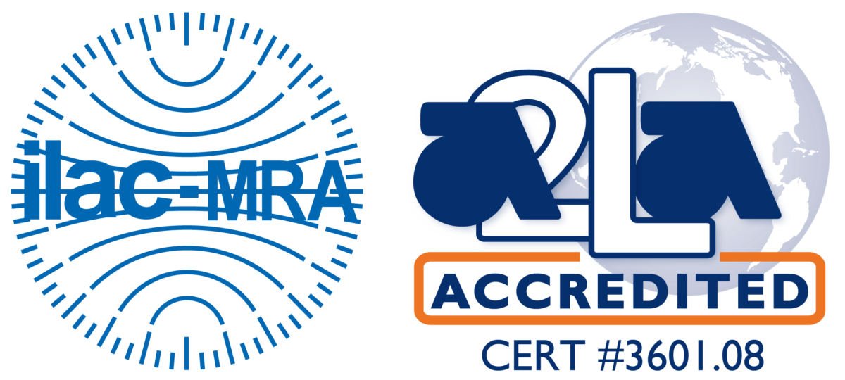 ILAC MRA-A2LA Accredited Symbol 5104.03-01 Stockton, California ISO 17025 Accredited Calibration Lab